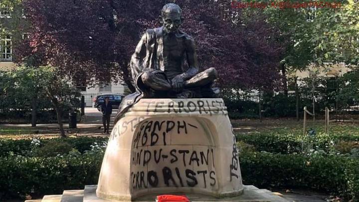 Ahead of October 2, Mahatma Gandhi statue in London vandalised; India reacts