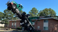 Crane tips onto Virginia Beach apartments, no injuries