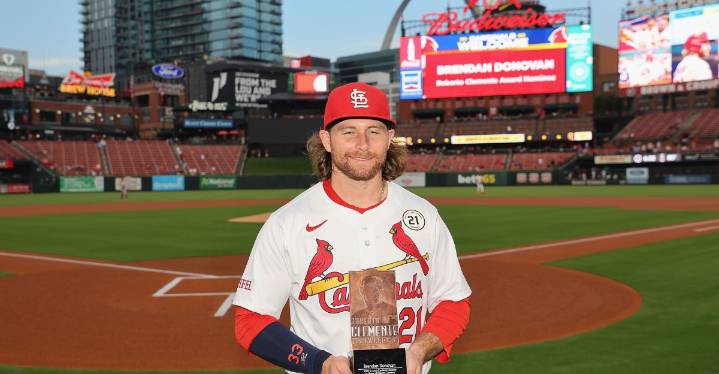 Brendan Donovan earns Clemente nomination, extending Cardinals’ legacy of service