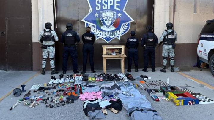 Oficial: Esto decomisó SSPE tras revisión en el Cereso de Juárez