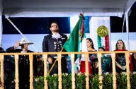 El alcalde más joven de Naucalpan, dio el Grito de Independencia