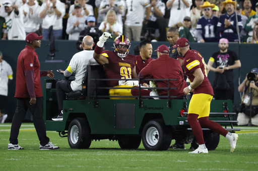 Commanders' Wise is out for the season and the team believes Ekeler tore his Achilles: AP Source