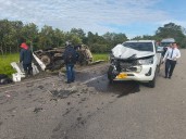 DOS HERIDOS Y CUATRO CONTUSOS DEJA CHOQUE DE VEHÍCULO DE SERVICIO PÚBLICO Y CAMIONETA PARTICULAR EN CASANARE