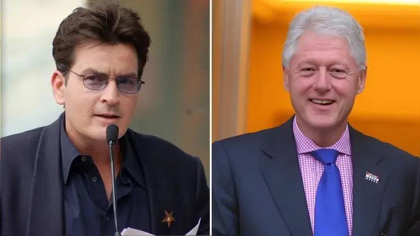 Charlie Sheen afirma que Bill Clinton intentó coquetear con su exnovia: "Nadie me creyó"