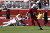 Arizona Cardinals’ James Conner carted off field with ankle injury against 49ers