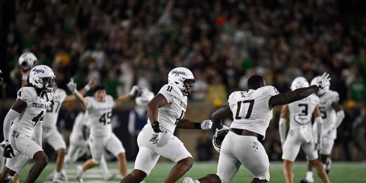 Game Rundown: Miracle catch pushes No. 16 Texas A&M past No. 8 Notre Dame