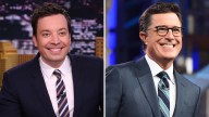 Stephen Colbert, Jimmy Fallon Nod to Jimmy Kimmel's Late Night Return