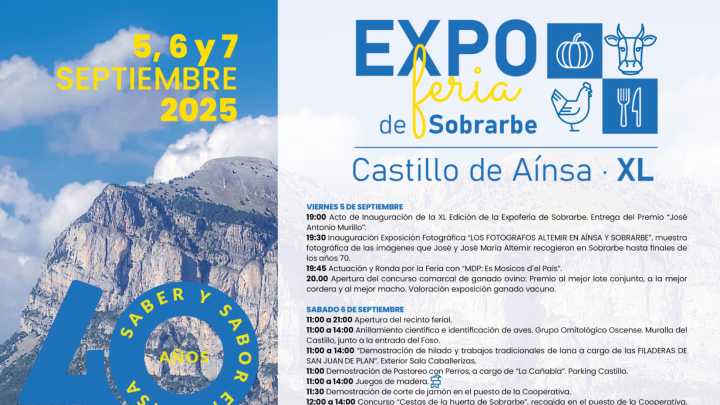 Aínsa vincula pasado y futuro del sector primario local en la 40ª edición de la Expoferia de Sobrarbe