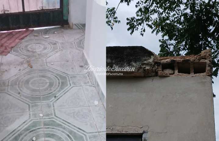 Rayo sorprende a familia en Tzucacab y deja daños en propiedad