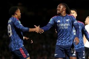 Eze nets first goal as Arsenal join Man City in League Cup last 16