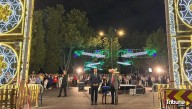 La Aldehuela se convierte en un río de luz y color para saludar a las fiestas