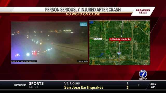One person seriously injured after crash on interstate