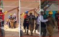 Con vida fueron rescatados los 23 trabajadores de la Mina La Reliquia, Segovia