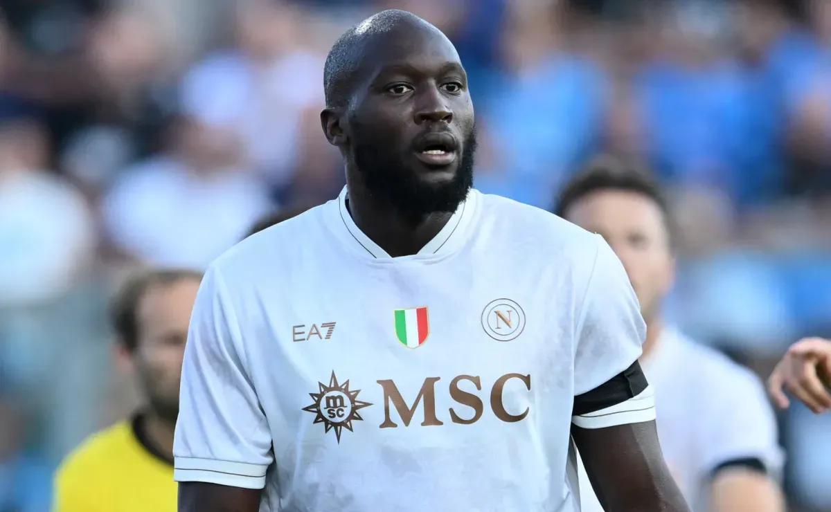 Why is Romelu Lukaku not playing for Napoli vs Man City in Champions League today?