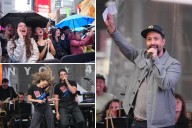 Theater lovers see free Broadway performances in Times Square