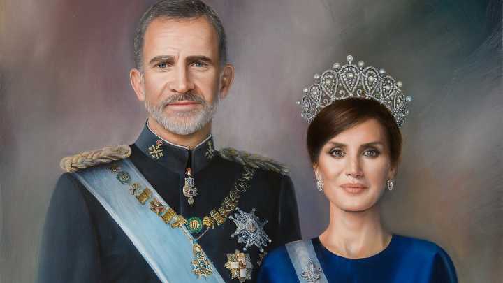 Así es el primer retrato de Felipe VI y la reina Letizia juntos de gala