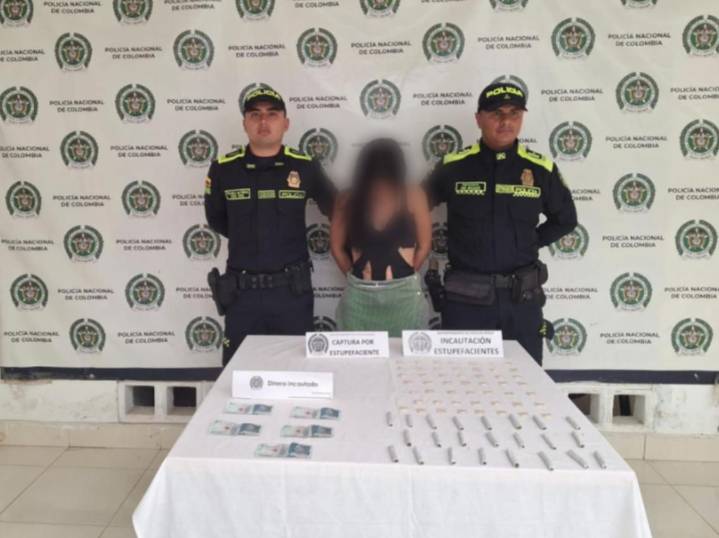 Mujer fue capturada en Pitalito por tráfico de estupefacientes