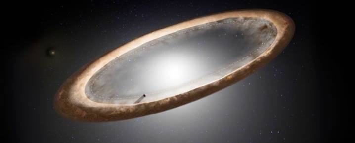 Something Is Warping The Disk Around One of The Brightest Stars in Our Sky