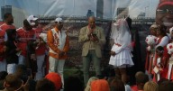 Muni Lot matrimony: Browns fans say 'I do' before home opener