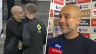 El insólito gesto viral de Guardiola con el árbitro en empate del City ante Arsenal y su irónica respuesta por críticas a su juego defensivo