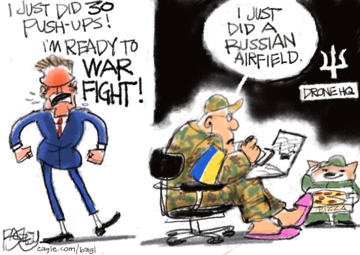 Bagley Cartoon: War Fighters