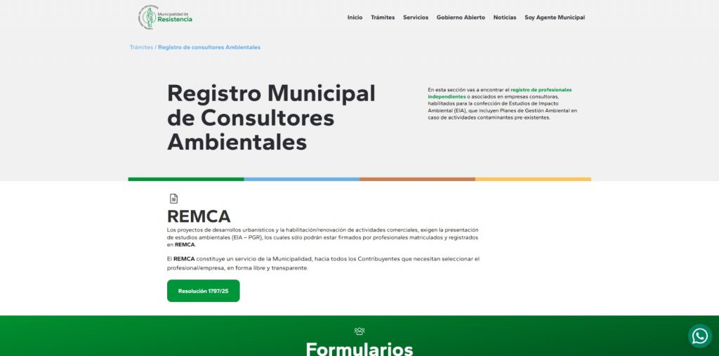 RESISTENCIA: Se Encuentra Abierta La Inscripción Para El Registro De Consultores Ambientales