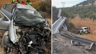 Cinco heridos tras salirse de la vía un vehículo en la A