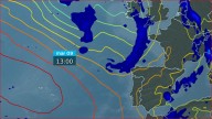 A primeira das frontes desta semana entra polo noroeste