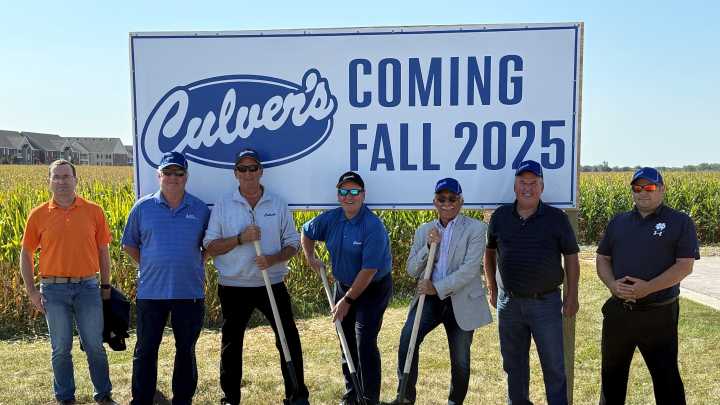 Village government reps joined a groundbreaking event in Dundee