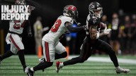 Falcons injury report: Casey Washington misses first practice due to concussion