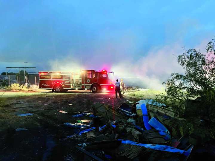 Medidas de prevención tras incendio en recicladora de Frontera