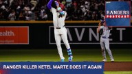 The Rangers 6-game winning streak was snapped by the D'Backs.