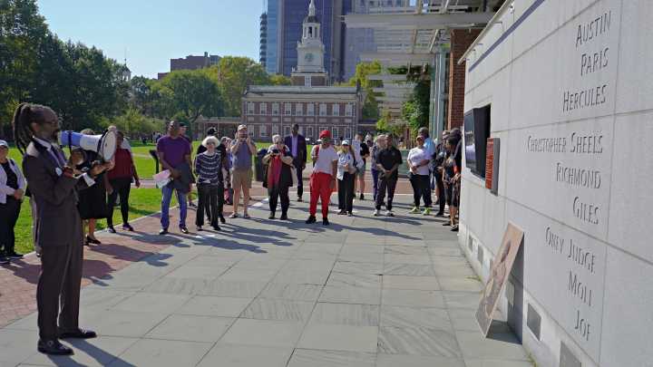 Philadelphian's gather to oppose Trump administration's plans to change President’s House site