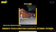 Primavera en Sanagasta: incidentes durante los festejos dejaron 3 menores demorados, 2 mayores detenidos y un local con daños