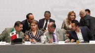 Fiscalía abre carpetas de investigación por violencia en protesta de normalistas, incluida la 28 de Octubre