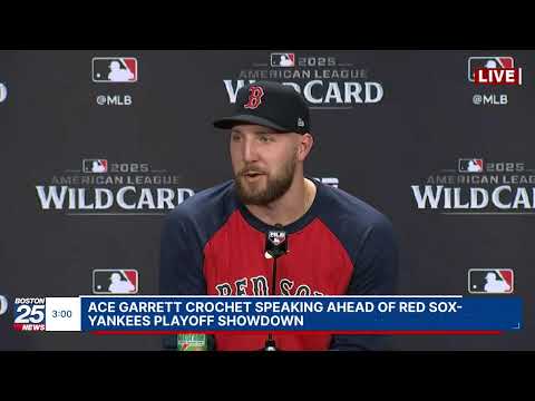 WATCH LIVE: Alex Cora, Garrett Crochet speaking ahead of Red Sox