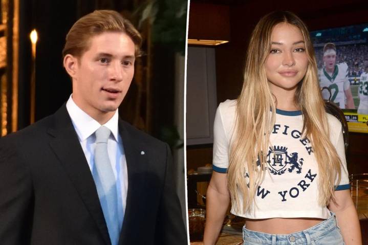 'Outer Banks' actress Madelyn Cline packs on the PDA with Prince Constantine