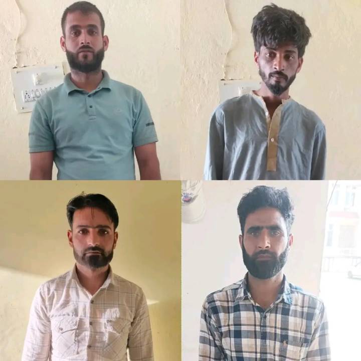 Police book four notorious narcotics offenders Under PIT NDPS Act in Sopore