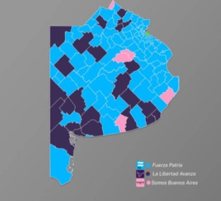 Política Cómo quedó el mapa de resultados de las elecciones 2025 en Buenos Aires, municipio por municipio
