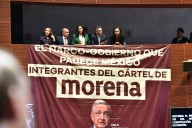 Despliegan manta en el Senado, ¿qué es el cártel de Macuspana?