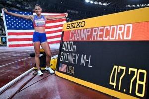 McLaughlin-Levrone powers to 400m world gold in second fastest time ever