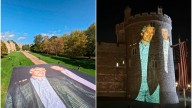 ¿Los recuerdos lo persiguen? Activistas proyectaron imágenes de Trump y Epstein sobre castillo de Windsor en Londres