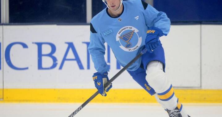After ‘awful’ actions, Blues' Logan Mailloux seeking impact