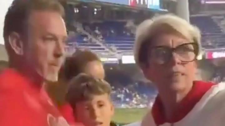 Father screamed at by 'Phillies Karen' sends desperate plea over her identity after her ball meltdown
