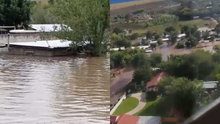 Se Inunda Nuevo Casas Grandes; Evacuan Familias con Helicóptero y Habilitan Refugios