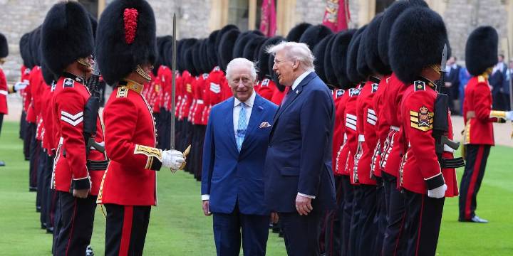King Charles III chats warmly with Trump in Windsor, starting the president’s second UK state visit