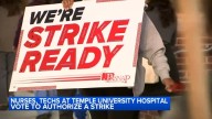 Temple University nurses, techs vote to authorize strike ahead of contract deadline