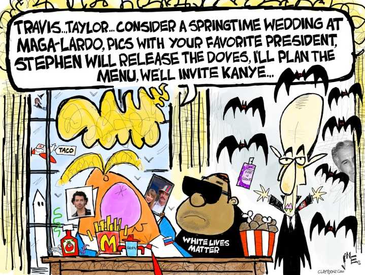 Cartoon: Trumping Taylor and Travis