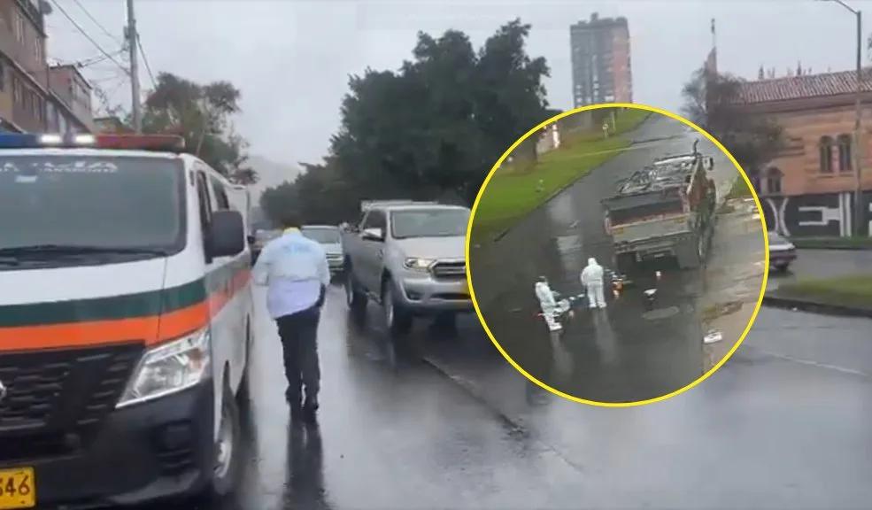 Motero falleció en fuerte choque contra una volqueta
