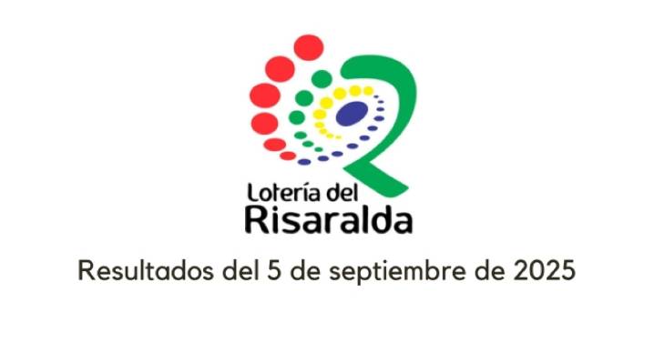 Lotería de Risaralda hoy: resultados y ganadores del viernes 5 de septiembre de 2025